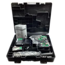 ＊＊ HiKOKI ハイコーキ 36v コードレスドライバドリル 充電器・バッテリ2個付 ※PSEマークあり DS36DA2XP グリーン Aランク