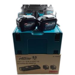 ＊＊ MAKITA マキタ 未使用 40v パワーソースキットXGT10 (DC40RB+BL4080Fx2) ※PSEマークあり (1) A-74859 Sランク