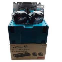 ＊＊ MAKITA マキタ 未使用 40v パワーソースキットXGT10 (DC40RB+BL4080Fx2) ※PSEマークあり (2) A-74589 Sランク
