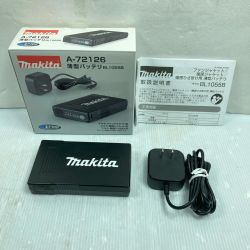 ＊＊ MAKITA マキタ 10.8v リチウムイオン薄型バッテリ ACアダプタ付 ※PSEマークあり A-72126 ブラック Aランク