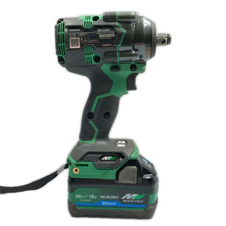 HiKOKI ハイコーキ 36v コードレスインパクトレンチ　ゆるめ:650Nm/締付け:350Nｍ バッテリ1個付 ※PSEマークあり WR36DH グリーン
