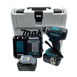 ＊＊ MAKITA マキタ 18v 6.0Ah 充電式インパクトドライバ バッテリ２個・充電器付 ※PSEマークあり TD149D ブルー Sランク
