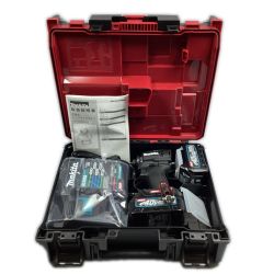 ＊＊ MAKITA マキタ 40V 220N･m 充電式インパクトドライバ 充電器・バッテリ2個付 ※PSEマークあり (1) TD005GRDX ブラック Sランク