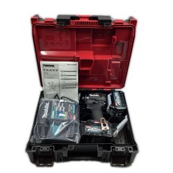 ＊＊ MAKITA マキタ 40V 220N･m 充電式インパクトドライバ 充電器・バッテリ2個付 ※PSEマークあり (2) TD005GRDX ブラック Sランク