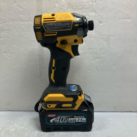  MAKITA マキタ MAKITA TD002G 40V 充電式インパクトドライバ TD002G イエロー