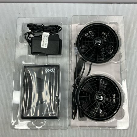 空調服 25V 103L/秒 空調服スターターキット SK25011 ブラック
