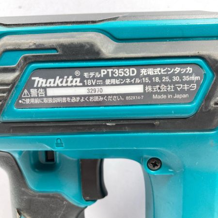  MAKITA マキタ 18V 35mm 充電式ピンタッカ PT353D ブルー