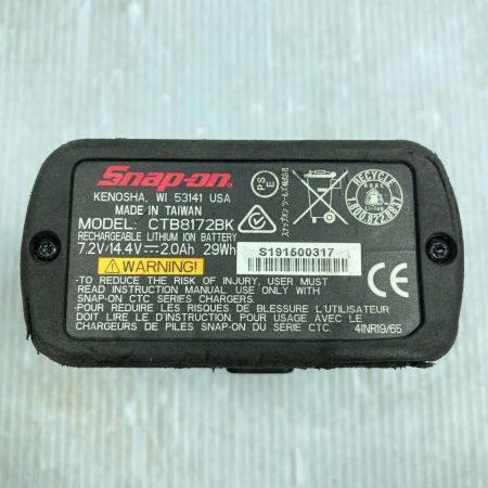  Snap-on スナップオン 9.5sq 14.4V コードレスインパクトレンチ CTJ761A レッド
