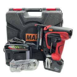 ＊＊ MAX マックス 18V 15-35mm 充電式ピンネイラ TJ-35P4 レッド×ブラック Cランク