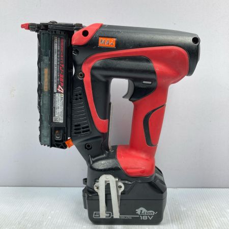  MAX マックス 18V 15-35mm 充電式ピンネイラ TJ-35P4 レッド×ブラック
