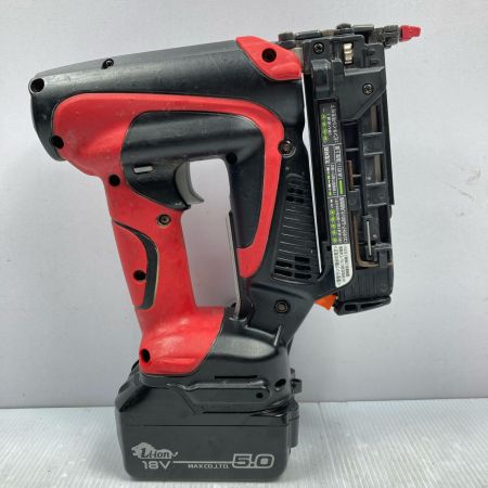  MAX マックス 18V 15-35mm 充電式ピンネイラ TJ-35P4 レッド×ブラック