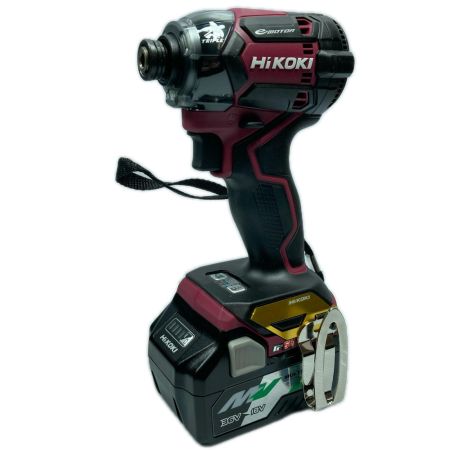 HiKOKI ハイコーキ 36v コードレスインパクトドライバ バッテリ２個・充電器付 ※PSEマークあり WH36DC フレアレッド