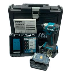 MAKITA マキタ 18v 充電式インパクトドライバ バッテリ２個・充電器・ケース付 ※PSEマークあり TD173DRGX ブルー Aランク