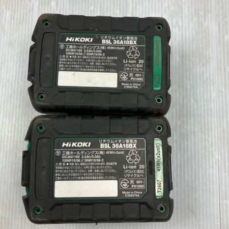 HiKOKI ハイコーキ 36V コードレスインパクトドライバ WH36DD ブラック