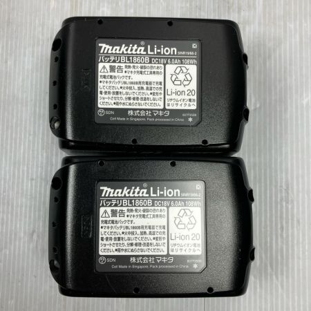 MAKITA マキタ 18V 6.0Ah バッテリー・充電器セット BL1860B+BL1860B+DC18RF+TD173純正ｹｰｽ ブラック