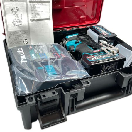 MAKITA マキタ 40v 充電式インパクトドライバ バッテリ２個・充電器付 ※PSEマークあり (1) TD005GRDX ブルー
