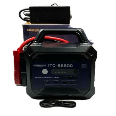 88HOUSE 12/24V 58800mAh ジャンプスターター ITO-58800 ブラック