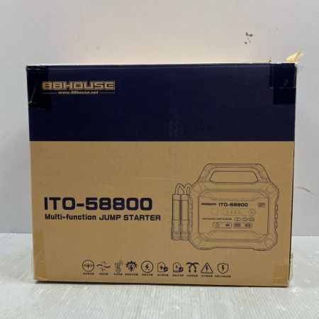 88HOUSE 12/24V 58800mAh ジャンプスターター ITO-58800 ブラック