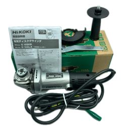 HiKOKI ハイコーキ 100mm 細径 電気ディスクグラインダ コード式 G10SHA シルバー×ブラック Aランク