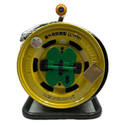 HATAYA 100V 有効長49m 屋外用 電工ドラム BA-50K イエロー Sランク