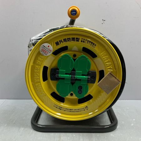 HATAYA 100V 有効長49m 屋外用 電工ドラム BA-50K イエロー