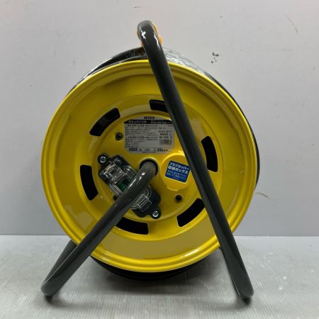 HATAYA 100V 有効長49m 屋外用 電工ドラム BA-50K イエロー
