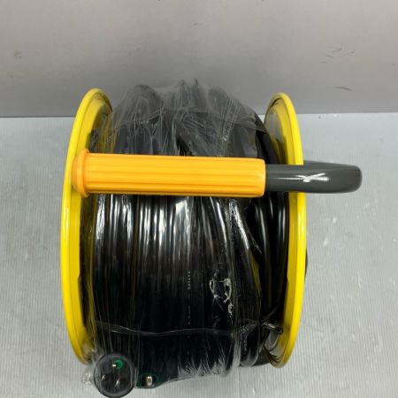 HATAYA 100V 有効長49m 屋外用 電工ドラム BA-50K イエロー