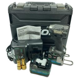 HiKOKI ハイコーキ 36v コードレスインパクトドライバ バッテリ2個・充電器付 ※PSEマークあり WH36DD ブラック Cランク
