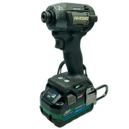 HiKOKI ハイコーキ 36v コードレスインパクトドライバ バッテリ2個・充電器付 ※PSEマークあり WH36DD ブラック