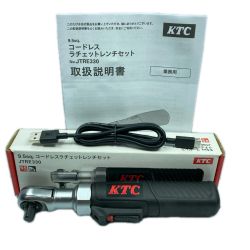 KTC ケーティーシー 9.5sq 3Nｍ コードレスラチェットレンチセット  JTRE330 ブラック Aランク