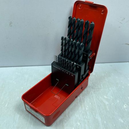 MITSUBISHI ミツビシ 鉄工用 ハイスドリルセット ストレートシャンク 未使用品 25本組 SET25 レッド