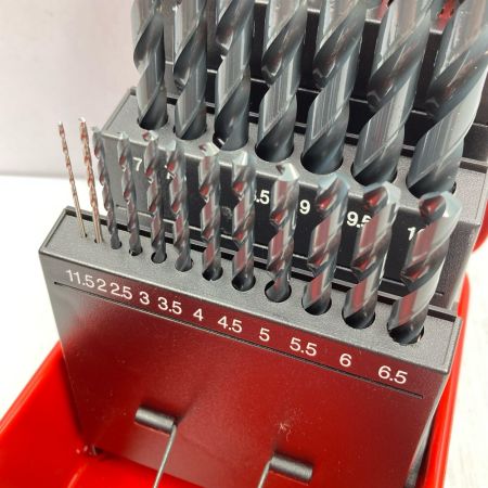 MITSUBISHI ミツビシ 鉄工用 ハイスドリルセット ストレートシャンク 未使用品 25本組 SET25 レッド