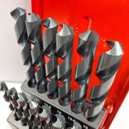 MITSUBISHI ミツビシ 鉄工用 ハイスドリルセット ストレートシャンク 未使用品 25本組 SET25 レッド