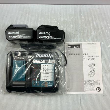 MAKITA マキタ 18V 6.0Ah 充電式インパクトドライバ TD157DRGX ブルー