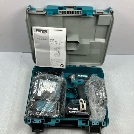 MAKITA マキタ 18V 6.0Ah 充電式インパクトドライバ TD157DRGX ブルー