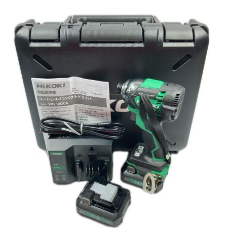 HiKOKI ハイコーキ 10.8v コードレスインパクトドライバ バッテリ2個・充電器付 ※PSEマークあり WH12DCA(2JS) グリーン