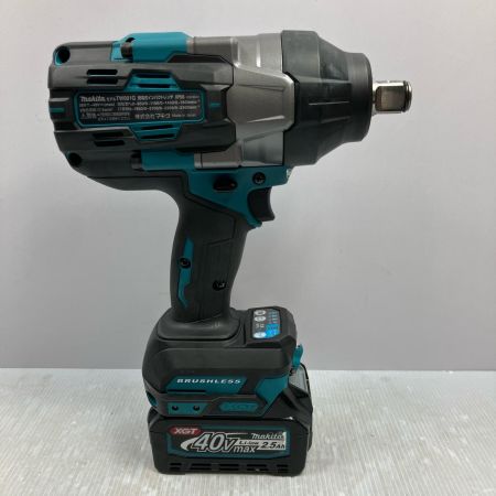 MAKITA マキタ 40V 2.5Ah 差込角19mm 充電式インパクトレンチ TW001G ブルー