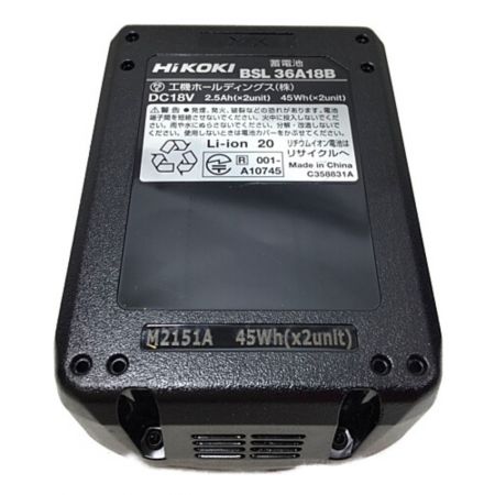  HiKOKI ハイコーキ インパクトドライバ 未使用品 付属品完備 WH36DC ブラック