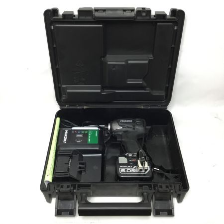  HiKOKI ハイコーキ インパクトドライバ 14.4ｖ 充電器・充電池1個・ケース付  WH14DDL2 ブラック