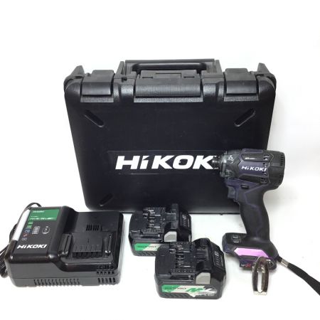  HiKOKI ハイコーキ  インパクトドライバ 36v コードレス式 充電器・充電池2個・ケース付 WH 36DC ブラック
