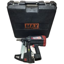 ΘΘ MAX マックス ピン打ち機 ガスネイラ 充電器・充電池2個・ケース付 GS-738C Bランク