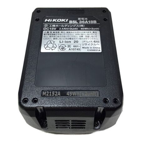  HiKOKI ハイコーキ インパクトドライバ  未使用品 付属品完備 WH36DC ブラック