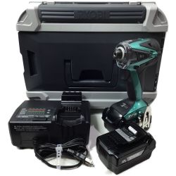ΘΘ RYOBI リョービ インパクトドライバ 未使用品 充電器・充電池2個・ケース付 BID-10XR グリーン Sランク