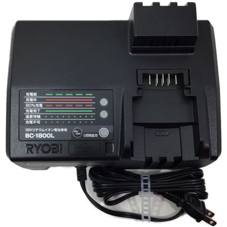  RYOBI リョービ インパクトドライバ 未使用品 充電器・充電池2個・ケース付 BID-10XR グリーン