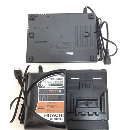  HITACHI 日立 インパクトドライバ  14.4v 充電器・充電池2個・ケース付 WH 14DDL レッド