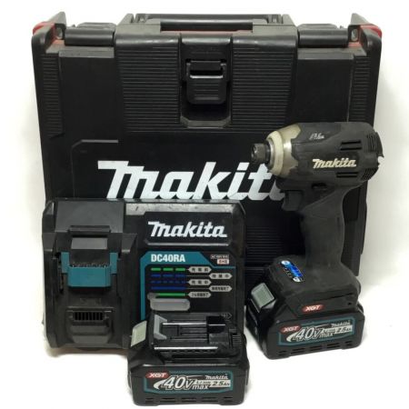  MAKITA マキタ インパクトドライバ 40v 充電器・充電池2個・ケース付 程度C TD001GRDX ブラック