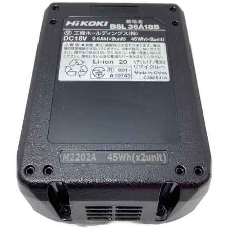  HiKOKI ハイコーキ コードレスインパクトドライバ 未使用品 WH36DC ブラック