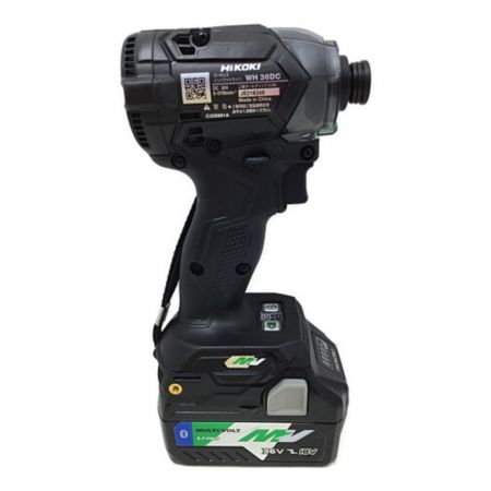 HiKOKI ハイコーキ インパクトドライバ 未使用品 付属品完備 WH36DC ブラック