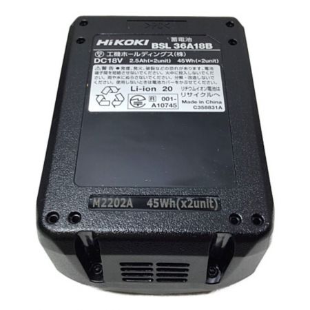  HiKOKI ハイコーキ インパクトドライバ 未使用品 付属品完備 WH36DC ブラック