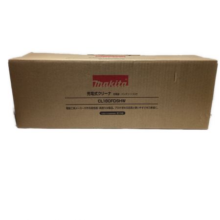  MAKITA マキタ 充電式クリーナー 充電器・充電池1個付 未使用品 CL180FDSHW ホワイト